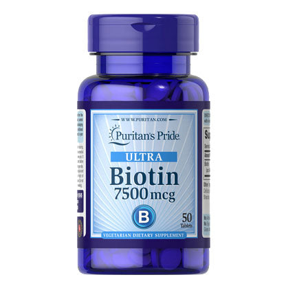 生物素 Biotin 7500mcg（維他命H）- 大部份髮友均使用，有助生髮