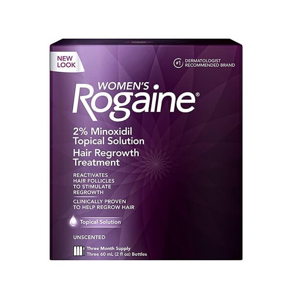 女用落建 Rogaine 2% (Minoxidil 2%) 港澳稱倍健Regaine 3瓶/60ml 3個月用量