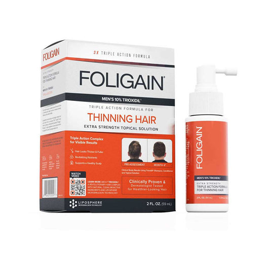 專有配方男仕專用FOLIGAIN  10%Trioxidil  重髮再生高效生髮噴霧 59ml 2 FL OZ （一個月用量）