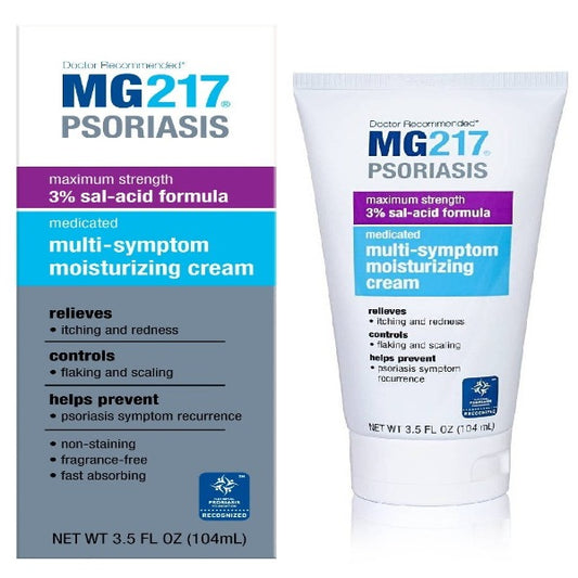 MG217 Psoriasis Medicated Multi-Symptom Cream 含3%水楊酸乳霜 專治銀屑病（牛皮癬）、脂溢型皮炎 此款不適用於頭皮或臉部