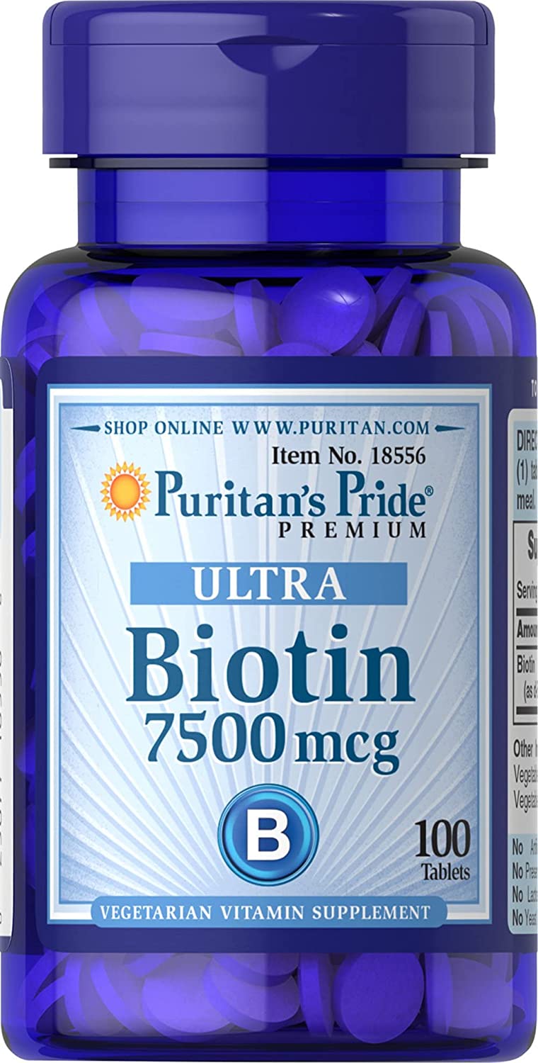 生物素 Biotin 7500mcg（維他命H）- 大部份髮友均使用，有助生髮